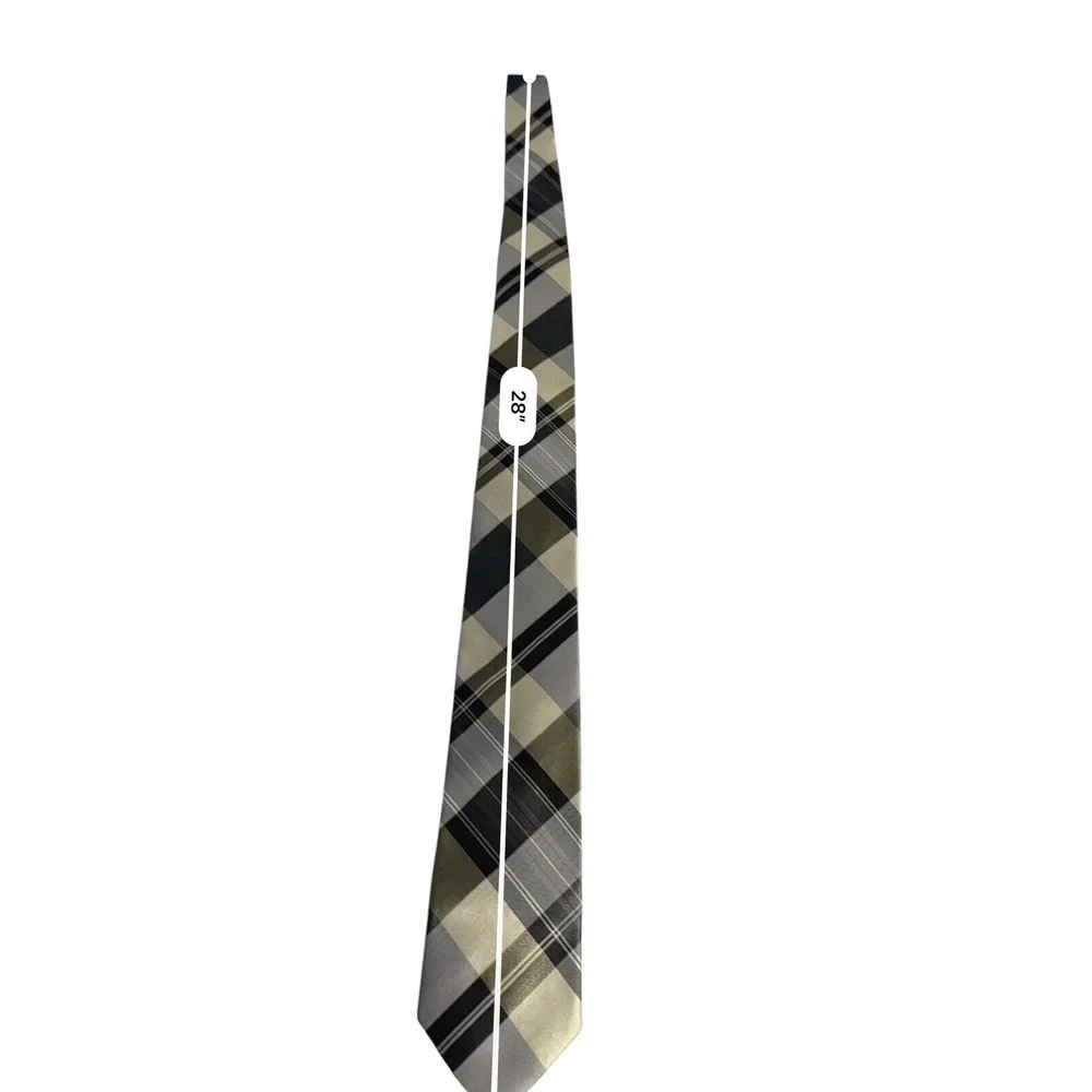 Kenneth Cole Reaction Men's 100% Silk Tie‎ - 56L 3.0W Multi Color Subtle EUC